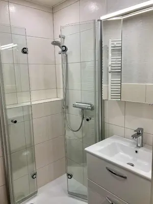 Ein Badezimmer in der Unterkunft Viktoriastraße 5 Anja 809