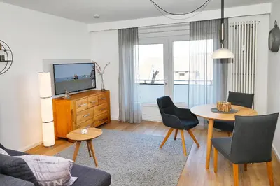 TV/Unterhaltungsangebot in der Unterkunft Hus Willem Wohnung I 16, Strandläufer