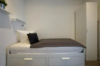 Ein Bett oder Betten in einem Zimmer der Unterkunft Deich