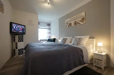 Ein Bett oder Betten in einem Zimmer der Unterkunft Seewind