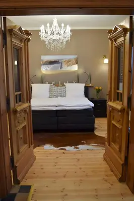 Ein Bett oder Betten in einem Zimmer der Unterkunft Villa Hafenzeit