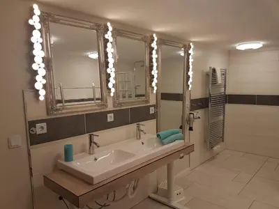 Ein Badezimmer in der Unterkunft Villa Hafenzeit