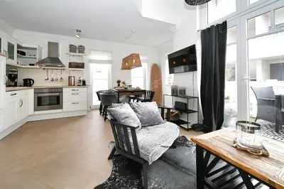 Küche/Küchenzeile in der Unterkunft Dat Strandhus Apartment 1