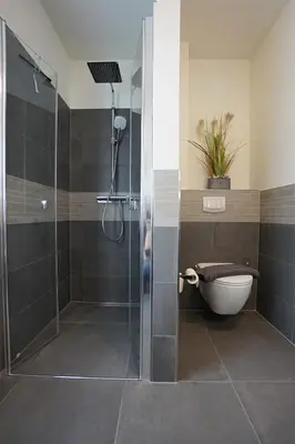 Ein Badezimmer in der Unterkunft Penthouse am Deich