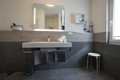 Ein Badezimmer in der Unterkunft Penthouse am Deich