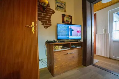 TV/Unterhaltungsangebot in der Unterkunft Godewind Haus Wattwurm