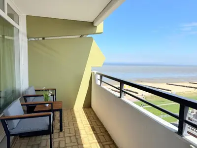 Ein Balkon oder eine Terrasse in der Unterkunft Panorama Whg 111, 8 OG