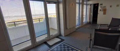 Ein Sitzbereich in der Unterkunft Panorama Whg 47, 3 OG