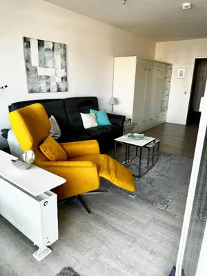 Ein Sitzbereich in der Unterkunft Panorama Whg 40, 2 OG