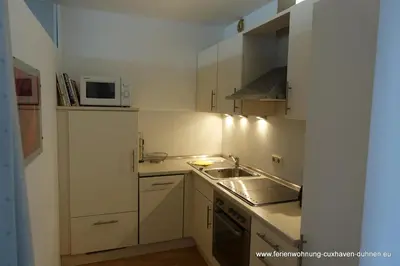 Küche/Küchenzeile in der Unterkunft Panorama Whg 73, 5 OG
