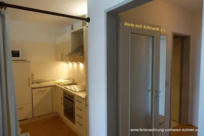 Küche/Küchenzeile in der Unterkunft Panorama Whg 73, 5 OG