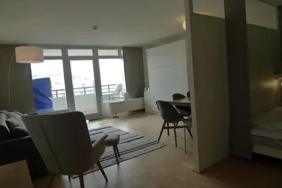 Ein Sitzbereich in der Unterkunft Panorama Whg 73, 5 OG