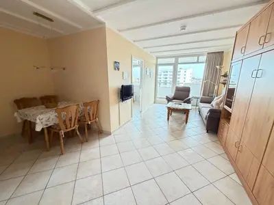 Ein Sitzbereich in der Unterkunft Panorama Whg 80, 5 OG
