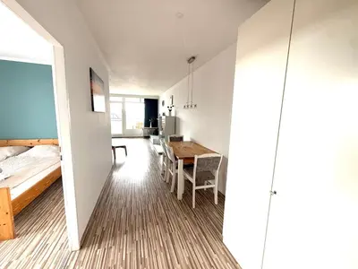 Ein Bett oder Betten in einem Zimmer der Unterkunft Panorama Whg 57, 4 OG