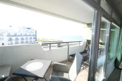 Ein Balkon oder eine Terrasse in der Unterkunft Panorama Whg 62, 4 OG