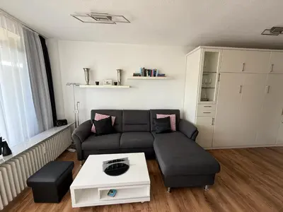 Ein Sitzbereich in der Unterkunft Panorama Whg 42, 2 OG