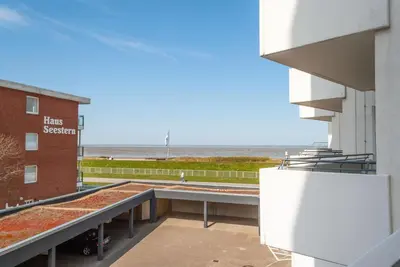 Ein Balkon oder eine Terrasse in der Unterkunft Haus Hanseatic, Wohnung 202