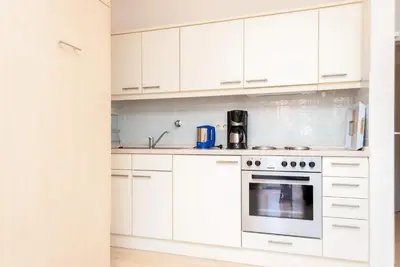 Küche/Küchenzeile in der Unterkunft Haus Hanseatic, Wohnung 202