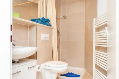 Ein Badezimmer in der Unterkunft Haus Hanseatic, Wohnung 202