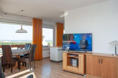 Küche/Küchenzeile in der Unterkunft Haus Hanseatic, Wohnung 106