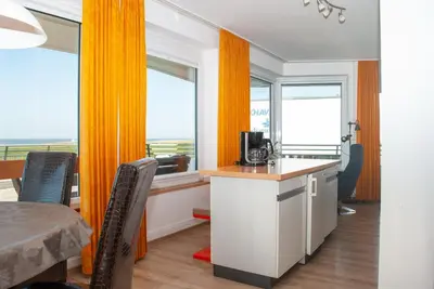 TV/Unterhaltungsangebot in der Unterkunft Haus Hanseatic, Wohnung 106