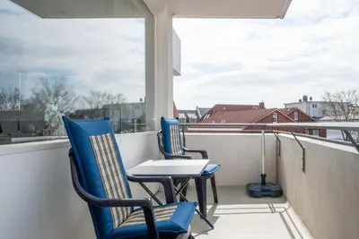 Ein Balkon oder eine Terrasse in der Unterkunft Haus Hanseatic, Wohnung 204