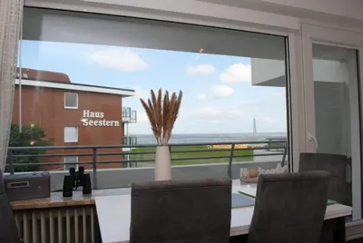 Ein Balkon oder eine Terrasse in der Unterkunft Haus Hanseatic, Wohnung 204