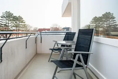 Ein Balkon oder eine Terrasse in der Unterkunft Haus Hanseatic, Wohnung 211
