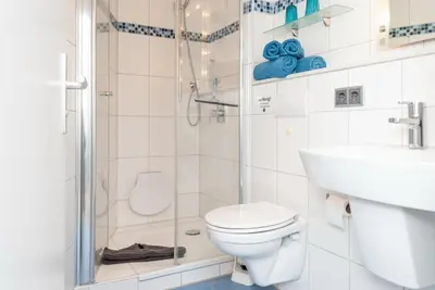 Ein Badezimmer in der Unterkunft Haus Hanseatic, Wohnung 311