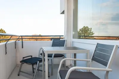 Ein Balkon oder eine Terrasse in der Unterkunft Haus Hanseatic, Wohnung 409