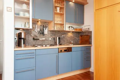 Küche/Küchenzeile in der Unterkunft Haus Hanseatic, Wohnung 409