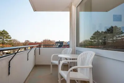 Ein Balkon oder eine Terrasse in der Unterkunft Haus Hanseatic, Wohnung 312