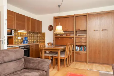 Küche/Küchenzeile in der Unterkunft Haus Hanseatic, Wohnung 312