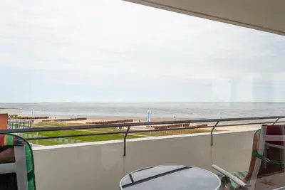 Ein allgemeiner Meerblick oder ein Meerblick von der Ferienwohnung aus