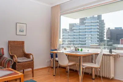 Ein Sitzbereich in der Unterkunft Haus Hanseatic, Wohnung 404