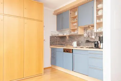 Küche/Küchenzeile in der Unterkunft Haus Hanseatic, Wohnung 404