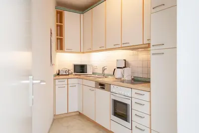 Küche/Küchenzeile in der Unterkunft Haus Hanseatic, Wohnung 509