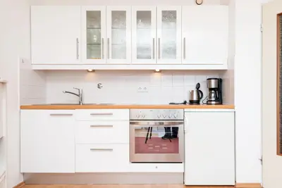 Küche/Küchenzeile in der Unterkunft Haus Hanseatic, Wohnung 503