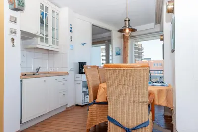 Küche/Küchenzeile in der Unterkunft Haus Hanseatic, Wohnung 506