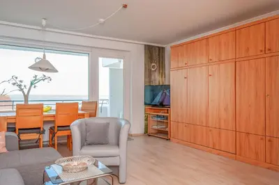 Ein Sitzbereich in der Unterkunft Haus Hanseatic, Wohnung 603