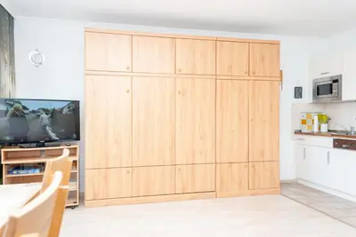 Küche/Küchenzeile in der Unterkunft Haus Hanseatic, Wohnung 603