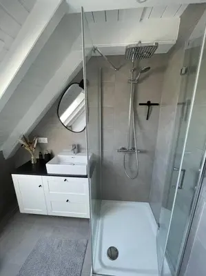 Ein Badezimmer in der Unterkunft Nordseetraum - Ferienhaus Wolke