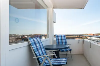 Ein Balkon oder eine Terrasse in der Unterkunft Haus Hanseatic, Wohnung 604