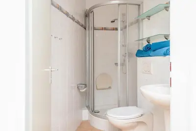 Ein Badezimmer in der Unterkunft Haus Hanseatic, Wohnung 610
