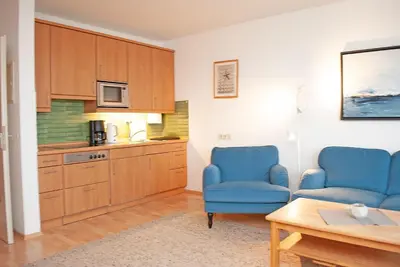 Küche/Küchenzeile in der Unterkunft Haus Hanseatic, Wohnung 610