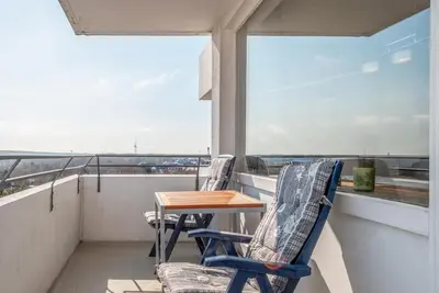 Ein Balkon oder eine Terrasse in der Unterkunft Haus Hanseatic, Wohnung 710