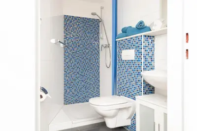 Ein Badezimmer in der Unterkunft Haus Hanseatic, Wohnung 710