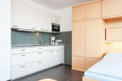 Küche/Küchenzeile in der Unterkunft Haus Hanseatic, Wohnung 711