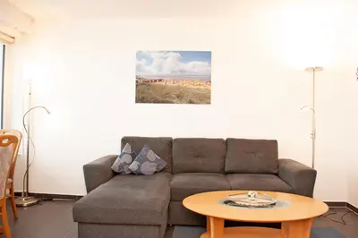Ein Sitzbereich in der Unterkunft Haus Hanseatic, Wohnung 711