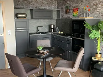 Küche/Küchenzeile in der Unterkunft Seaside, Hohenzollernstr. 30 Wohnung 302